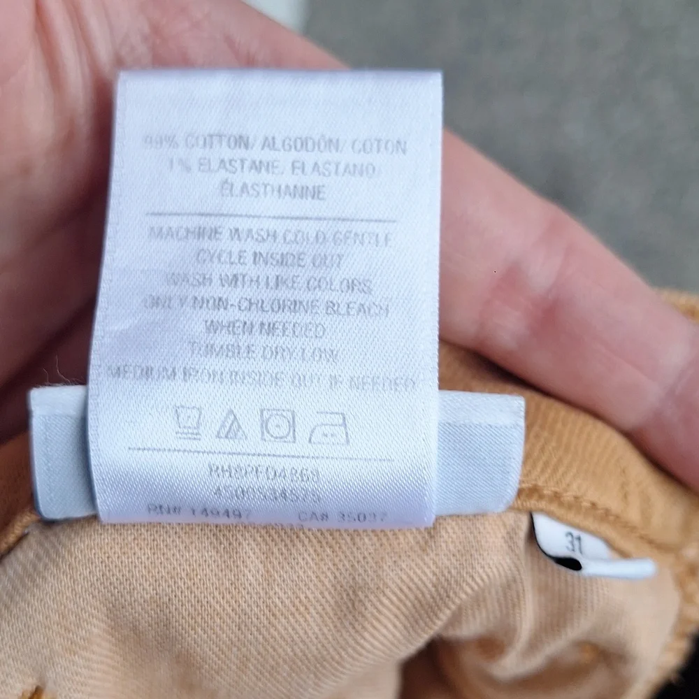 Anthropologie Joe's Jeans The Jessie Relaxed Cut Off Shorts In Almond Size 31 - Picture 6 of 11
